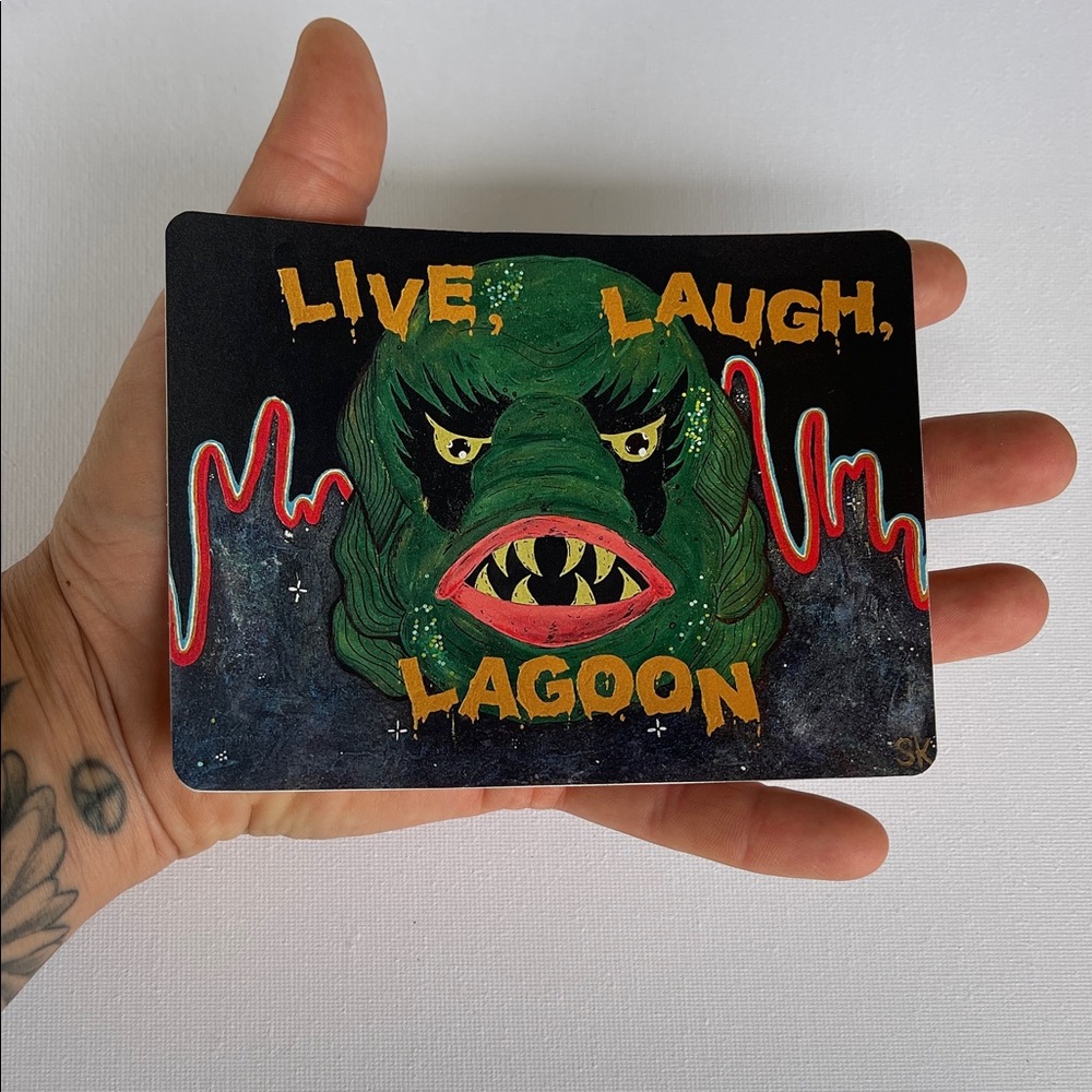 Premium Vinyl Sticker- Live Laugh Lagoon